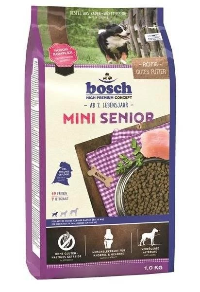 BOSCH Mini Senior 1kg+Surprise Gratuite Pour Chien 1 BOSCH Mini Senior 1kg+Surprise Gratuite Pour Chien
