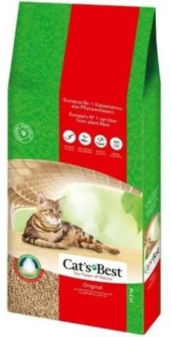 Cat's Best - Litière Végétale Original Pour Chat - 40L / 17,2kg