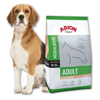 ARION Original Adult Medium Breed Saumon & Riz 12kg+Surprise Gratuite Pour Votre Chien 1 ARION Original Adult Medium Breed Saumon & Riz 12kg+Surprise Gratuite Pour Votre Chien