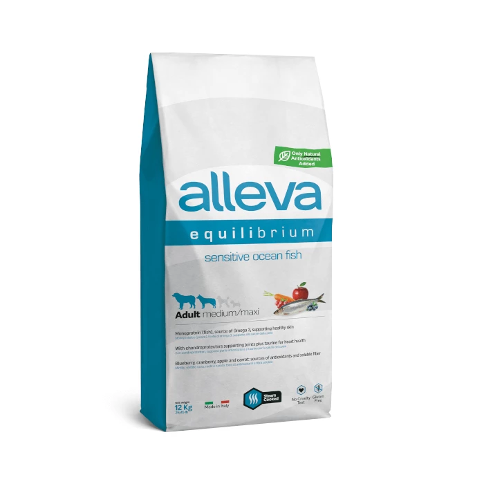 Alleva Equilibrium Sensitive Adult Medium/Maxi Ocean Fish 12kg +2kg GRATUITS 1 Alleva Equilibrium Sensitive Adult Medium/Maxi Ocean Fish 12kg +2kg GRATUITS