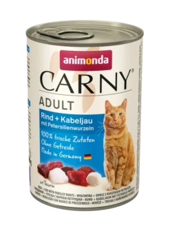 Animonda Cat Carny Adult Bœuf + Morue Avec Persil 400g X6
