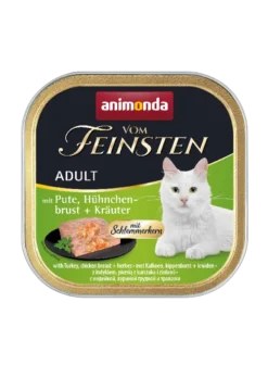 Animonda Cat Vom Feinsten Adulte Dinde Avec Poitrine De Poulet Et Fines Herbes 100g X12
