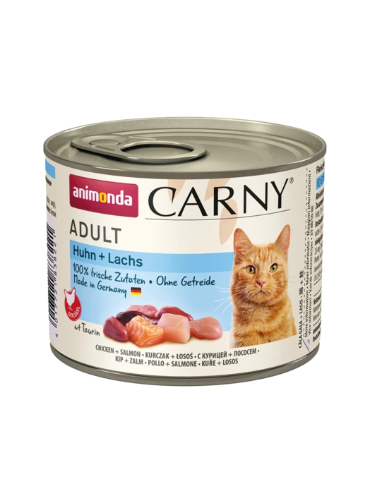 Animonda Chat Carny Adulte Poulet & Saumon 200g X12 1 Animonda Chat Carny Adulte Poulet & Saumon 200g X12