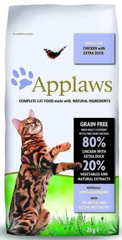 Applaws Chat Adulte Poulet Au Canard 2kg+Surprise Gratuite Pour Chat