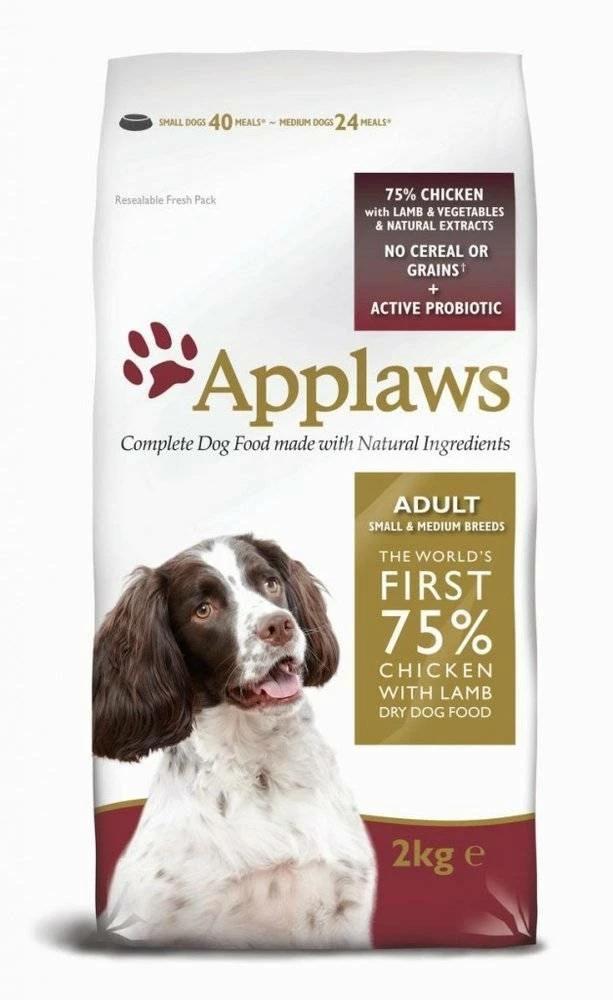 Applaws Chien Adulte Small&Medium Poulet à L’agneau 7,5kg 1 Applaws Chien Adulte Small&Medium Poulet à L’agneau 7,5kg