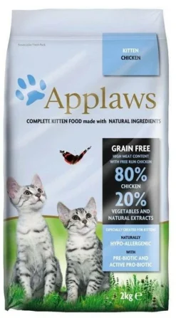 Applaws Chaton - Poulet 2kg+Surprise Gratuite Pour Chat -Zooart Elegant Boutique fre pl Applaws Kitten Poulet nourriture seche pour chatons 2kg 12387 1