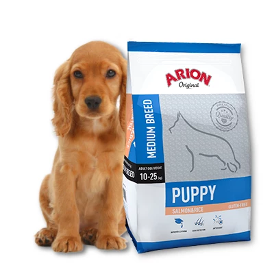 ARION Original Puppy Medium Breed Saumon Et Riz 12kg+ Surprise Gratuit Pour Votre Chien 3 ARION Original Puppy Medium Breed Saumon Et Riz 12kg+ Surprise Gratuit Pour Votre Chien – Image 3