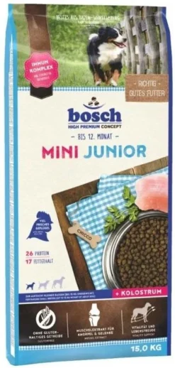 BOSCH Mini Junior Volaille 15kg+Surprise Gratuite Pour Chien