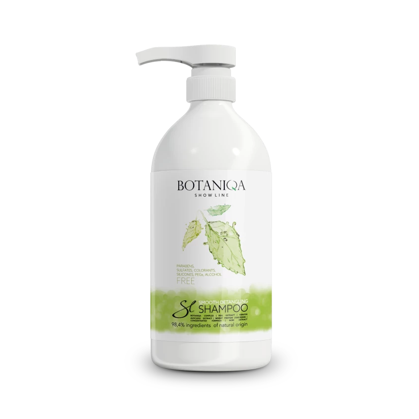 BOTANIQA Smooth Detangling Shampoo Shampooing Lissant Pour Chiens à Poils Longs 1l 1 BOTANIQA Smooth Detangling Shampoo Shampooing Lissant Pour Chiens à Poils Longs 1l