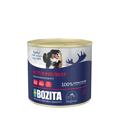 BOZITA Dog : Pâté De Bœuf 625g X12 1 BOZITA Dog : Pâté De Bœuf 625g X12