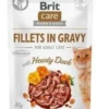 BRIT CARE Cat Pouches Fillets In Gravy With Hearty Duck 85g X12
