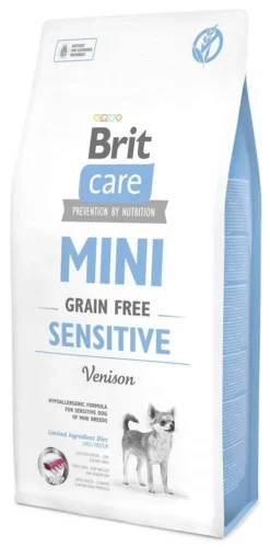 Brit Care Mini Grain-Free Sensitive Avec Gibier 2kg X2