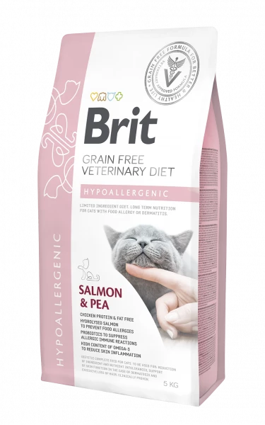 Brit Grain Free Veterinary Diet Cat Hypoallergenic Saumon Aux Petits Pois 5kg 1 Brit Grain Free Veterinary Diet Cat Hypoallergenic Saumon Aux Petits Pois 5kg