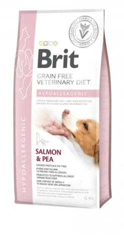 Brit Grain Free Veterinary Diet Dog Hypoallergenic Saumon Et Pois 2kg