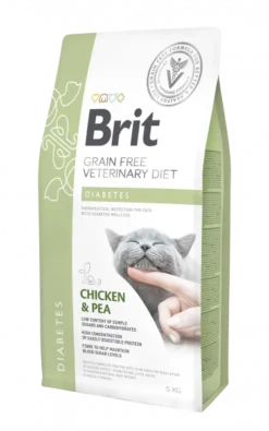 Brit Grain Free Veterinary Diets Cat Diabetes Poulet & Pois 2kg