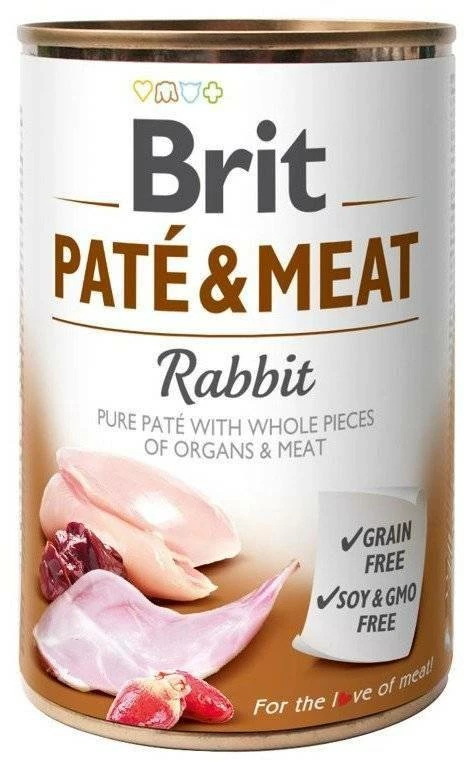 Brit Pate & Meat Au Lapin 400g X10 1 Brit Pate & Meat Au Lapin 400g X10