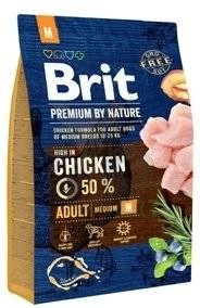 Brit Premium By Nature Adult M Avec Poulet 3kg + Surprise Gratuite Pour Chien