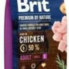Brit Premium By Nature Adult S Avec Poulet 8kg + Surprise Gratuite Pour Chien