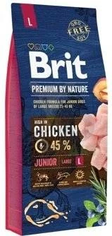 Brit Premium By Nature Junior L Au Poulet 15kg+ Surprise Gratuite Pour Chien