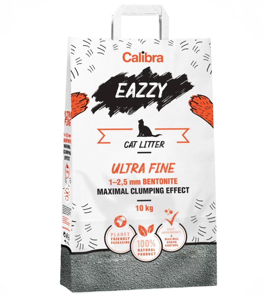 CALIBRA Litière Eazzy Ultra Fine Bentonite 10kg 1 CALIBRA Litière Eazzy Ultra Fine Bentonite 10kg