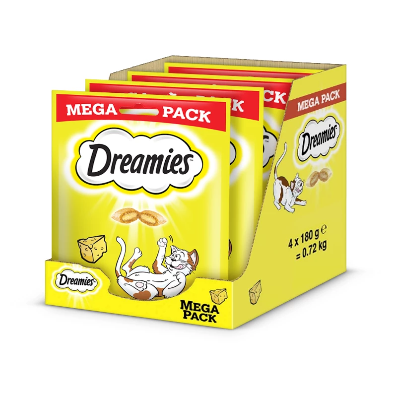 DREAMIES Friandises Au Fromage Pour Chats 4x180g 1 DREAMIES Friandises Au Fromage Pour Chats 4x180g