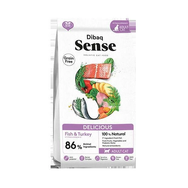 Dibaq Sense Sans Céréales Pour Chats (poisson, Dinde) 6kg 1 Dibaq Sense Sans Céréales Pour Chats (poisson, Dinde) 6kg