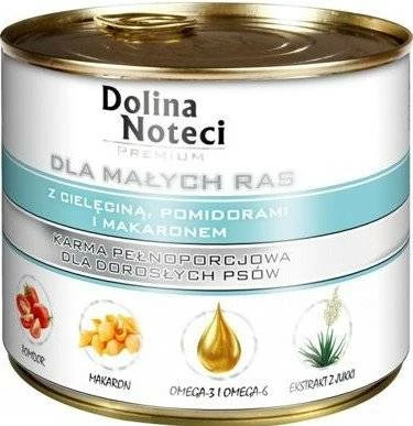 Dolina Noteci Premium Pour Les Chiens De Petite Race Avec Veau, Tomates Et Pâtes 185g X12 2 Dolina Noteci Premium Pour Les Chiens De Petite Race Avec Veau, Tomates Et Pâtes 185g X12 – Image 2