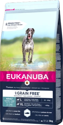 Meilleures ventes 14 EUKANUBA Adult Large Grain Free 3kg+Surprise Gratuite Pour Votre Chien