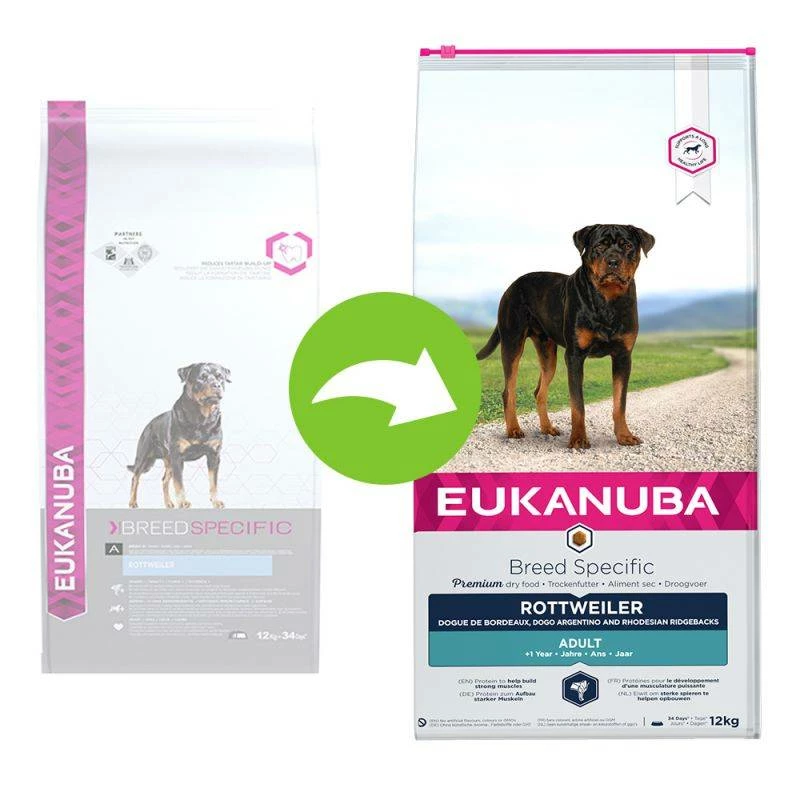 EUKANUBA Breed Specific Rottweiler 12kg + Surprise Gratuite Pour Votre Chien 2 EUKANUBA Breed Specific Rottweiler 12kg + Surprise Gratuite Pour Votre Chien – Image 2