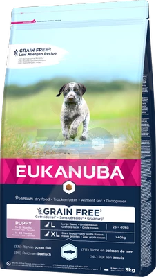 EUKANUBA Puppy&Junior Grandes Races Sans Grains 3kg