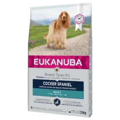 Eukanuba Adult Breed Specific Cocker Spaniel 7,5kg+Barre D'aliments Pour Chiens Premium Hektor à La Volaille 900g Gratuit