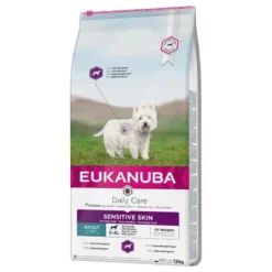 Eukanuba Daily Care Adult Sensitive Skin 12kg+ Surprise Gratuite Pour Votre Chien