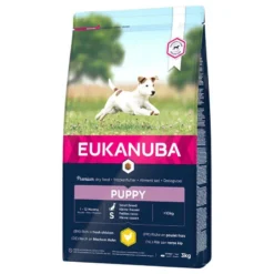 Eukanuba Growing Puppy Petites Races Poulet 3kg + Surprise Gratuite Pour Votre Chien -Zooart Elegant Boutique fre pl Eukanuba Growing Puppy Petites Races Poulet 3kg 10111 1