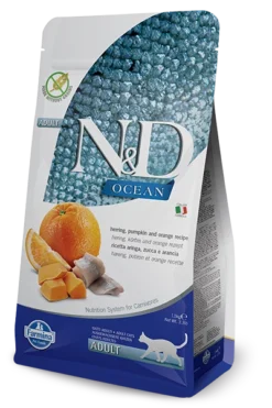 Farmina N&D Ocean Feline Adult Herring Pumpkin&Orange 1,5kg