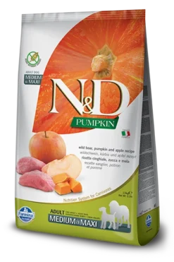Farmina N&D Pumpkin Grain Free Canine Adult Medium&Maxi Boar&Apple 2,5kg
