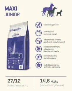 Fitmin Maxi Junior Poulet 15kg -Zooart Elegant Boutique fre pl Fitmin Maxi Junior Poulet 15kg 27240 3