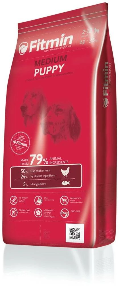 Fitmin Medium Puppy Poulet 15kg 1 Fitmin Medium Puppy Poulet 15kg