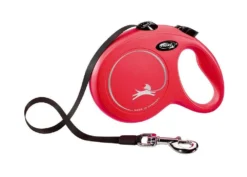 Flexi Laisse New Classic L Ruban 5m Jusqu'à 50kg Rouge+ Surprise Pour Chien