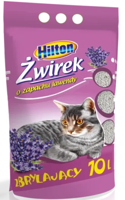 Hilton Litière Agglomérante à La Bentonite Pour Chats Lavande 10l