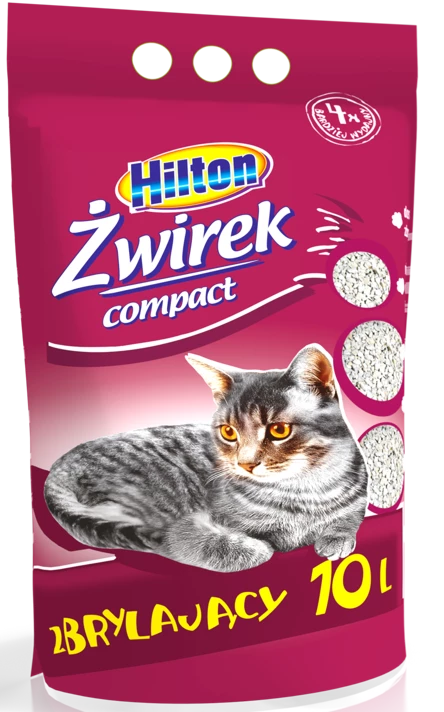 Hilton Litière Compacte Agglomérante à La Bentonite Pour Chats 10l 1 Hilton Litière Compacte Agglomérante à La Bentonite Pour Chats 10l