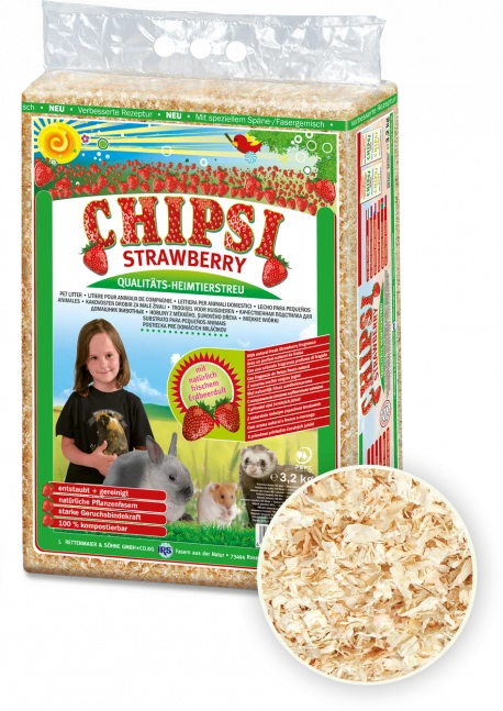 JRS Chipsi Strawberry 60l/3,2kg 1 JRS Chipsi Strawberry 60l/3,2kg