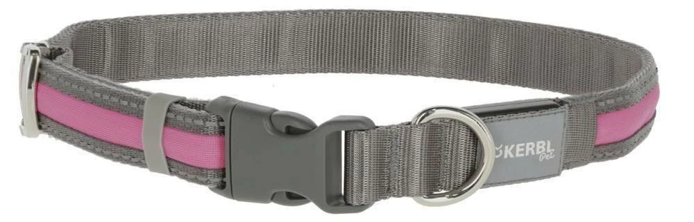 KERBL Collier Light & Reflex Rose 35-50cm 1 KERBL Collier Light & Reflex Rose 35-50cm