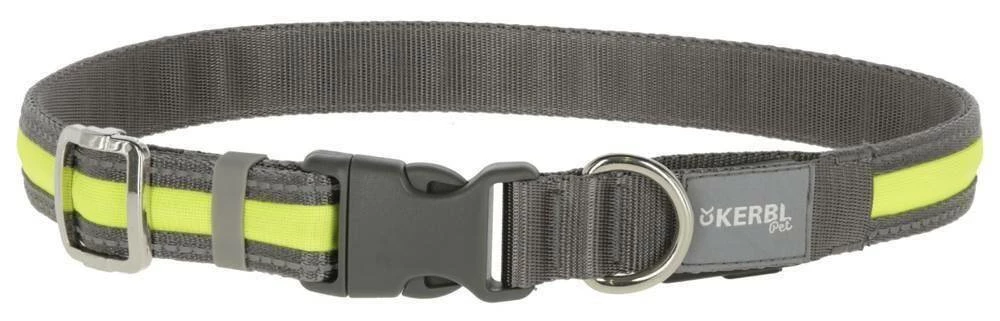 KERBL Collier Jaune Light & Reflex 45-65cm 1 KERBL Collier Jaune Light & Reflex 45-65cm