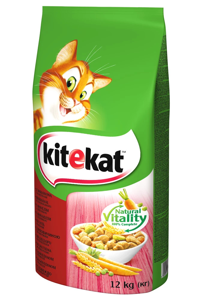 KITEKAT - Nourriture Sèche Pour Chats Avec Du Boeuf Et Des Légumes 12kg+Surprise Gratuite Pour Chat 1 KITEKAT - Nourriture Sèche Pour Chats Avec Du Boeuf Et Des Légumes 12kg+Surprise Gratuite Pour Chat