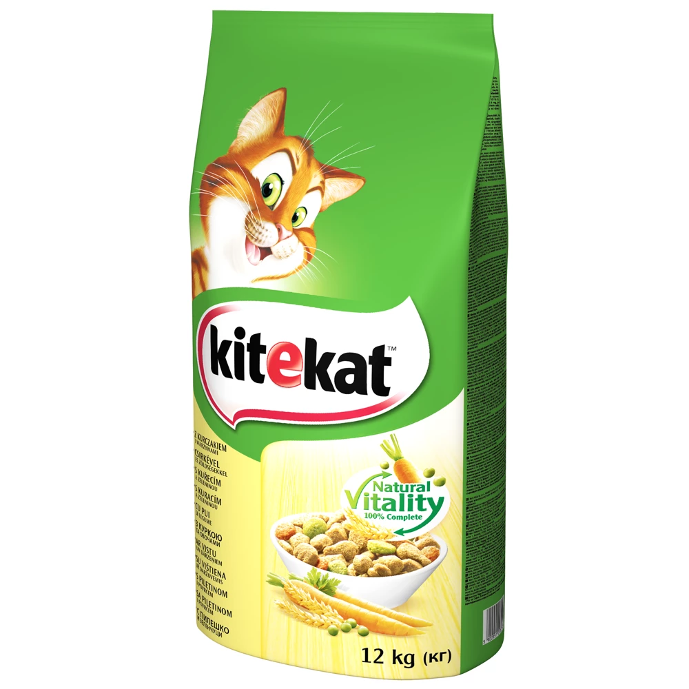 KITEKAT - Nourriture Sèche Pour Chats Avec Poulet Et Légumes 12kg+Surprise Gratuite Pour Chat 6 KITEKAT - Nourriture Sèche Pour Chats Avec Poulet Et Légumes 12kg+Surprise Gratuite Pour Chat – Image 6