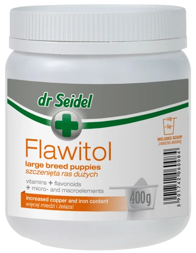 Laboratoire DermaPharm Dr Seidel Flawitol Pour Chiots De Grandes Races 400g 1 Laboratoire DermaPharm Dr Seidel Flawitol Pour Chiots De Grandes Races 400g