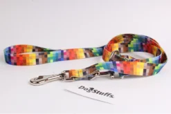 Laisse Réglable DogStuffs - Pixels 25mm/220cm -Zooart Elegant Boutique fre pl Laisse reglable DogStuffs Pixels 25mm 220cm 27632 3