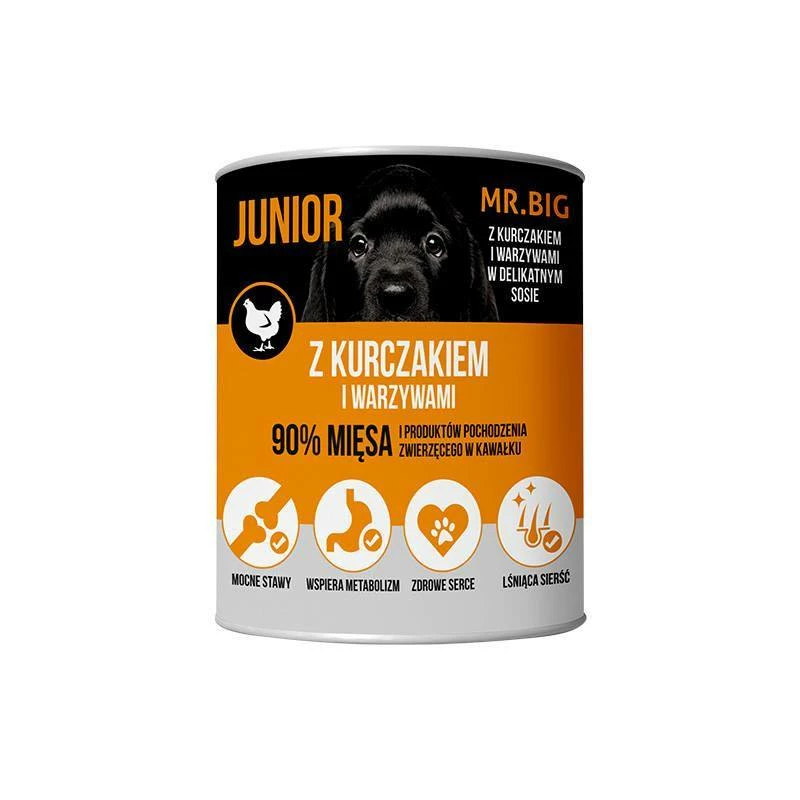 Mr.BIG Junior Morceaux En Sauce Avec Poulet 10x400g Pour Chiens 2 Mr.BIG Junior Morceaux En Sauce Avec Poulet 10x400g Pour Chiens – Image 2