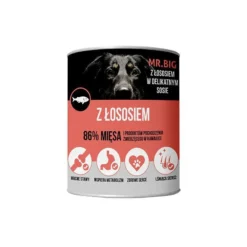 Mr.BIG Morceaux En Sauce Au Saumon 10x400g Pour Chiens 7 Mr.BIG Morceaux En Sauce Au Saumon 10x400g Pour Chiens -Zooart Elegant Boutique fre pl Mr BIG morceaux en sauce au saumon 400g pour chiens 28717 1 1