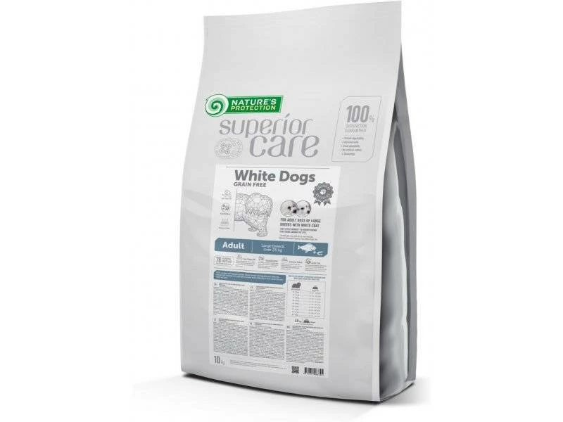 NATURES PROTECTION Superior Care Grain Free White Fish Adult Large Breeds 10kg 1 NATURES PROTECTION Superior Care Grain Free White Fish Adult Large Breeds 10kg